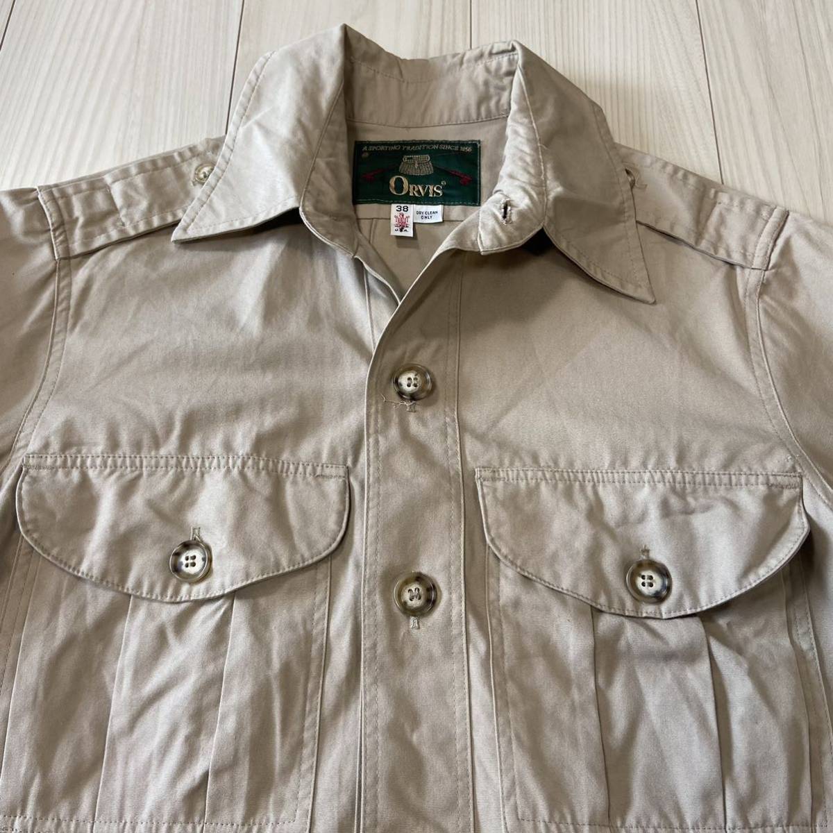 80s90s Orvis コットン サファリシャツ ジャケット ビンテージ 80s90s Orvis コットン サファリシャツ ジャケット ビンテージ