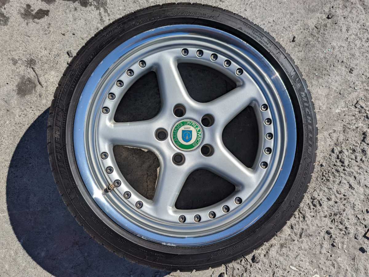 超希少 RACING DYNAMICS タイヤ付きホイール 18×8.5J+38 225/40R18 PCD 