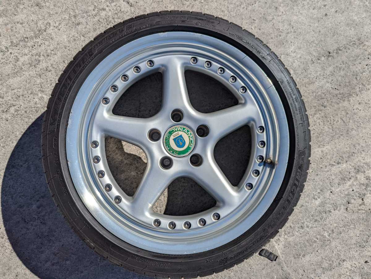 超希少 RACING DYNAMICS タイヤ付きホイール 18×8.5J+38 225/40R18 PCD  