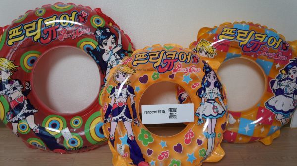  レア 韓国版 プリキュア 浮き輪 60cm 65cm 75ｃｍの３点セット 2006年 レトロ(浮き輪、浮き具)｜売買されたオークション情報、yahooの商品情報をアーカイブ公開 - オークファン 浮き輪、浮き具
