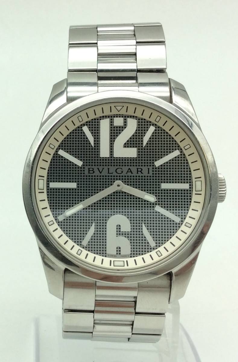MM39□ 腕時計 QZ 電池交換済 BVLGARI ブルガリ ソロテンポ ST42S