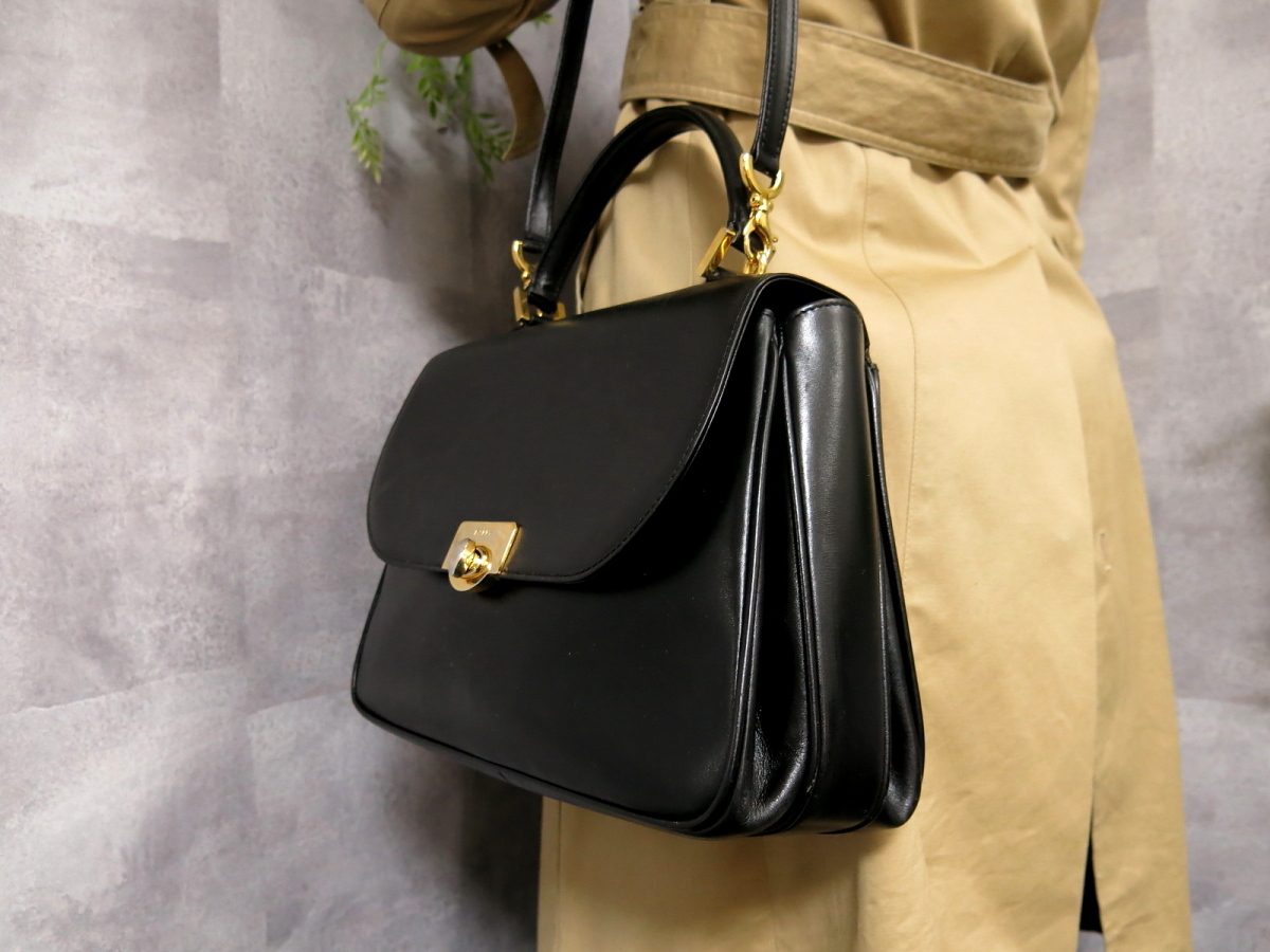 ○超美品○BALLY バリー○カーフ レザー 本革○2way ショルダー ハンド 