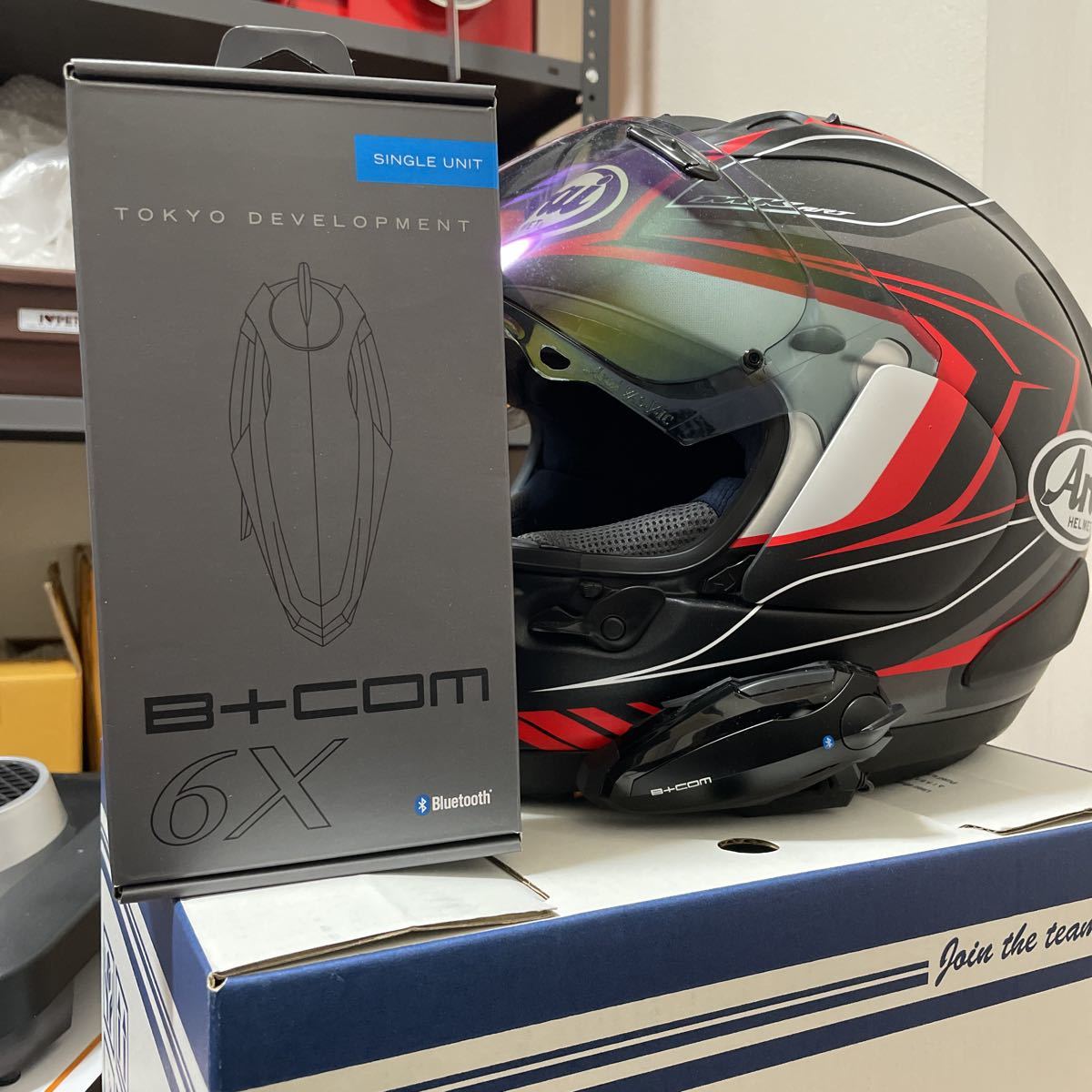 Arai アライ RX-7X XLサイズ B +COM6X DAYTONA RE:MET フルセット中古 