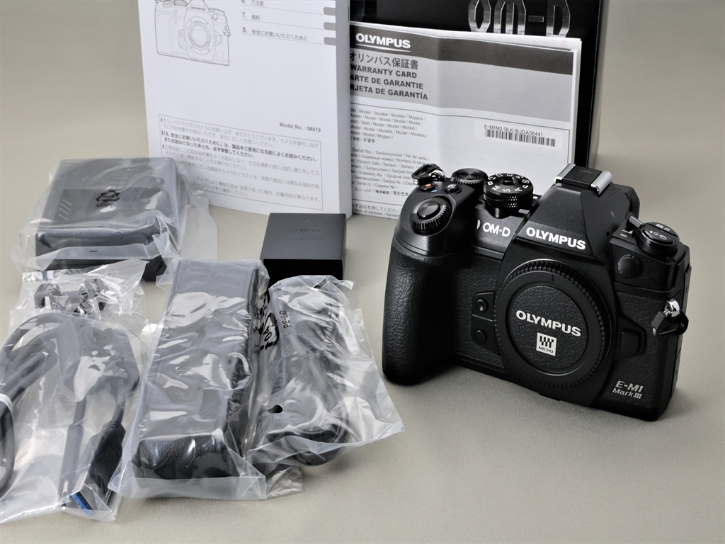 【中古・美品】OLYMPUS OM-D E-M1 Mark III　ブラック　ボディ Olympus Mark E-M1 Amateur Battery BCH-1