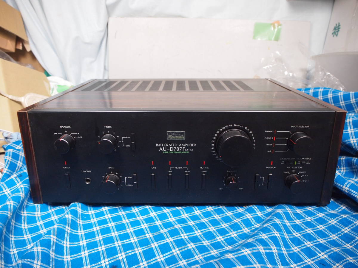 fiyfiy　整備済！完動超美動品山水プリメインアンプAU-D707 SANSUI サンスイ AU-D707Fex プリメインアンプ 完動品【3ヶ月保証