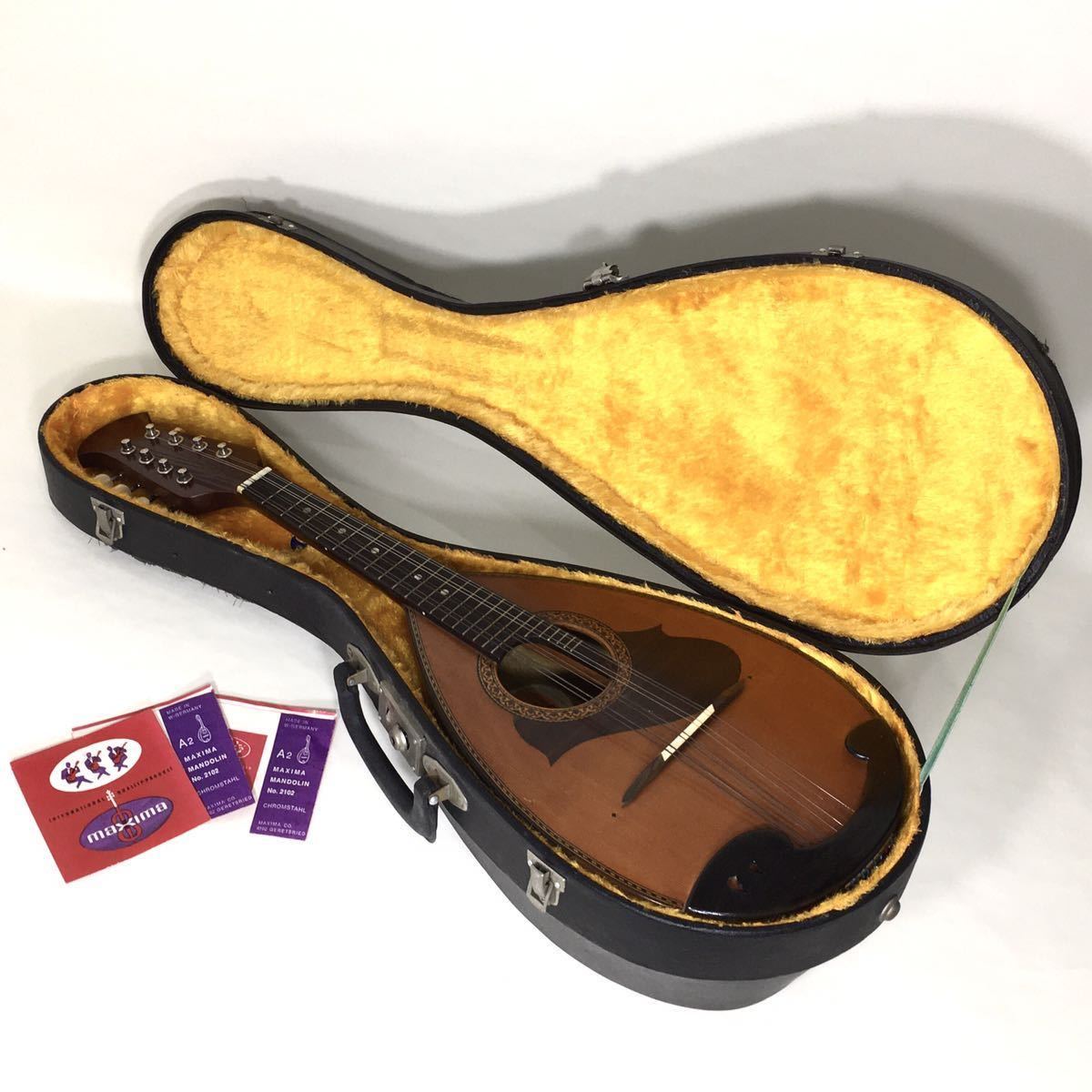 ♪ SUZUKI VIOLIN マンドリン M-215 1974年製 ハードケース付き 鈴木