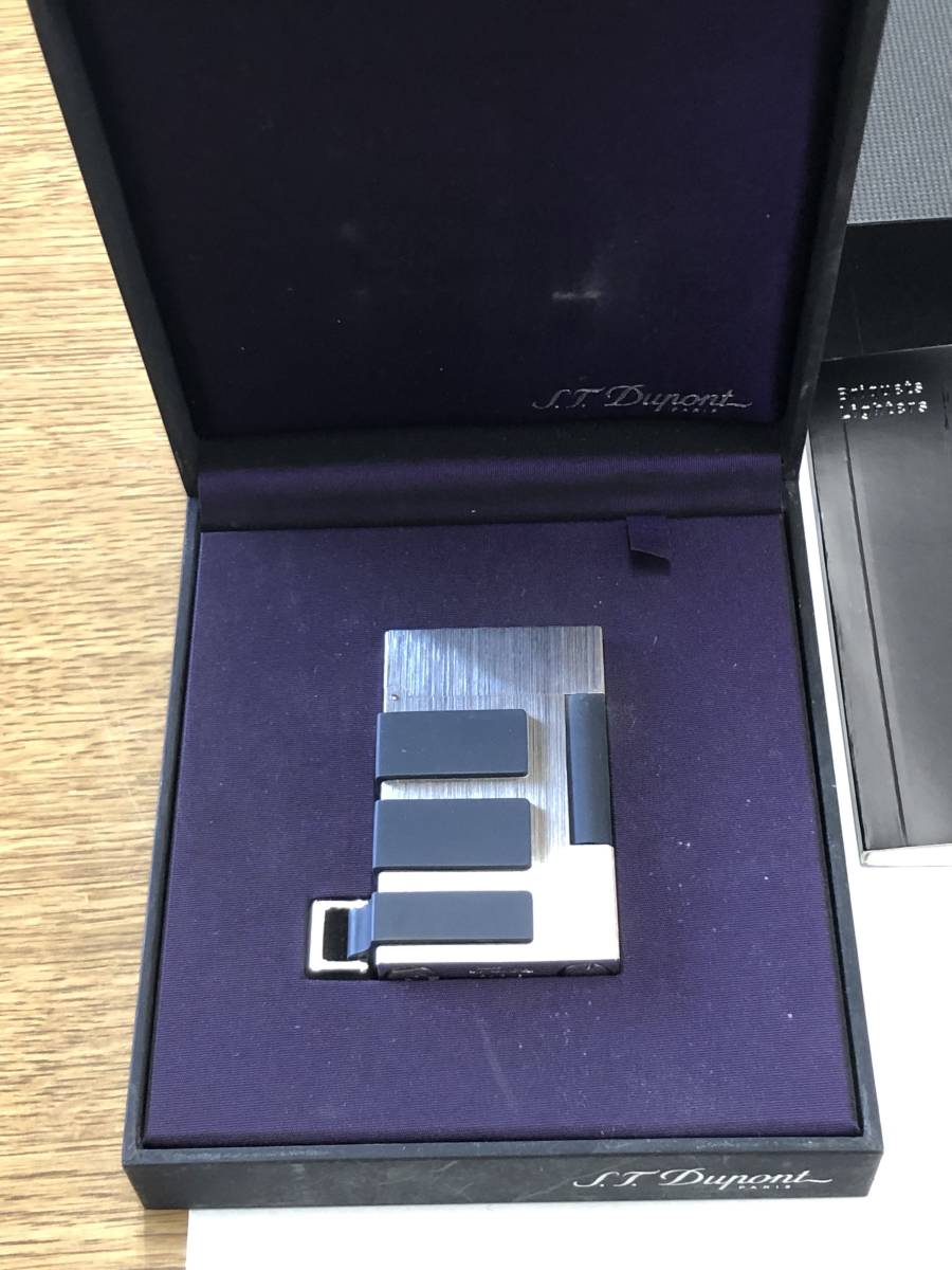 ☆S.T.Dupont S.T.デュポン ライン2 16795 シルバー ラバー ライター