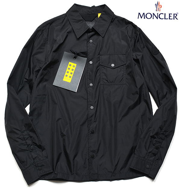 新品7.1万 MONCLER モンクレール (Mサイズ 黒) 高級感漂う大人