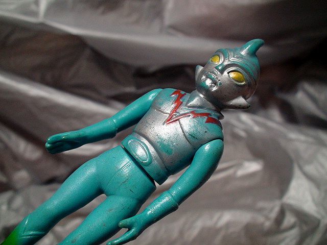 流星人間ゾーン②31-4当時物 パチ怪獣 ソフビ人形 1973年「検 駄菓子屋