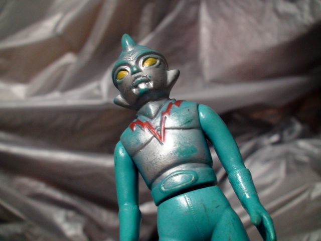 流星人間ゾーン②31-4当時物 パチ怪獣 ソフビ人形 1973年「検 駄菓子屋