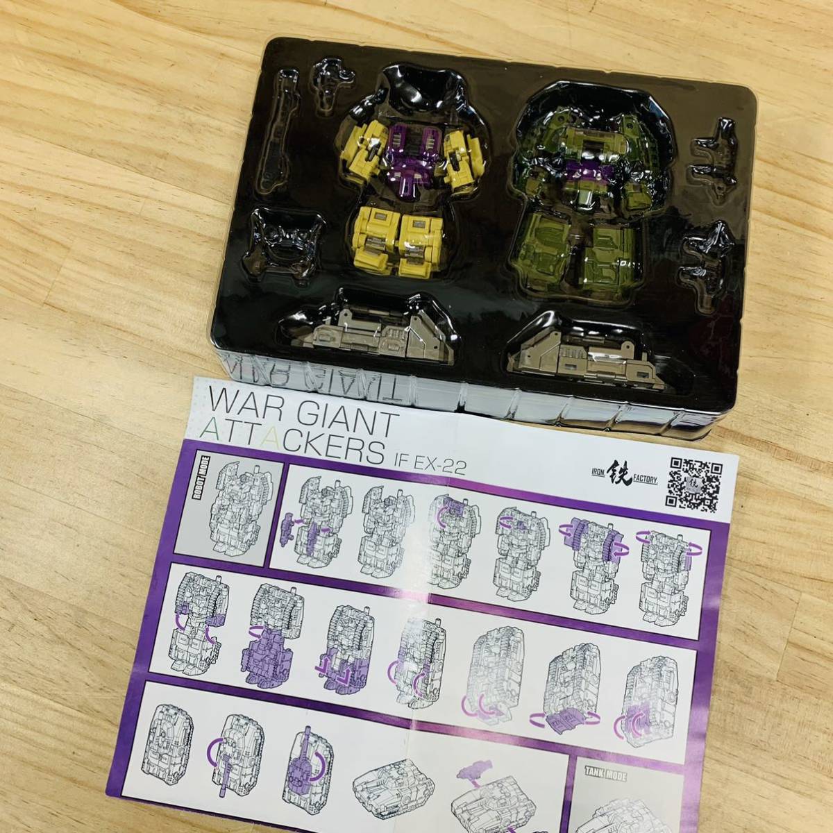 Iron Factory IF Samurai Akataki（Inferno | Artfire EX-62 EX62 IDW）10cm EX62H EX-62H 精密鋳造+鍛造フェース メタル Hoshitaki Bombusbee