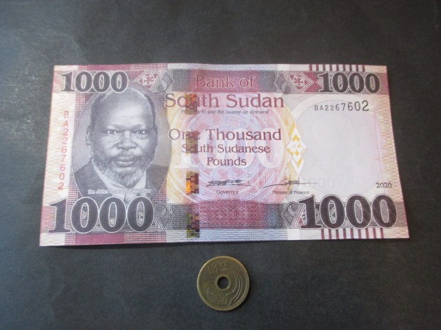 南スーダン 現行最高額 1000ポンド 世界 売買されたオークション情報 Yahooの商品情報をアーカイブ公開 オークファン Aucfan Com