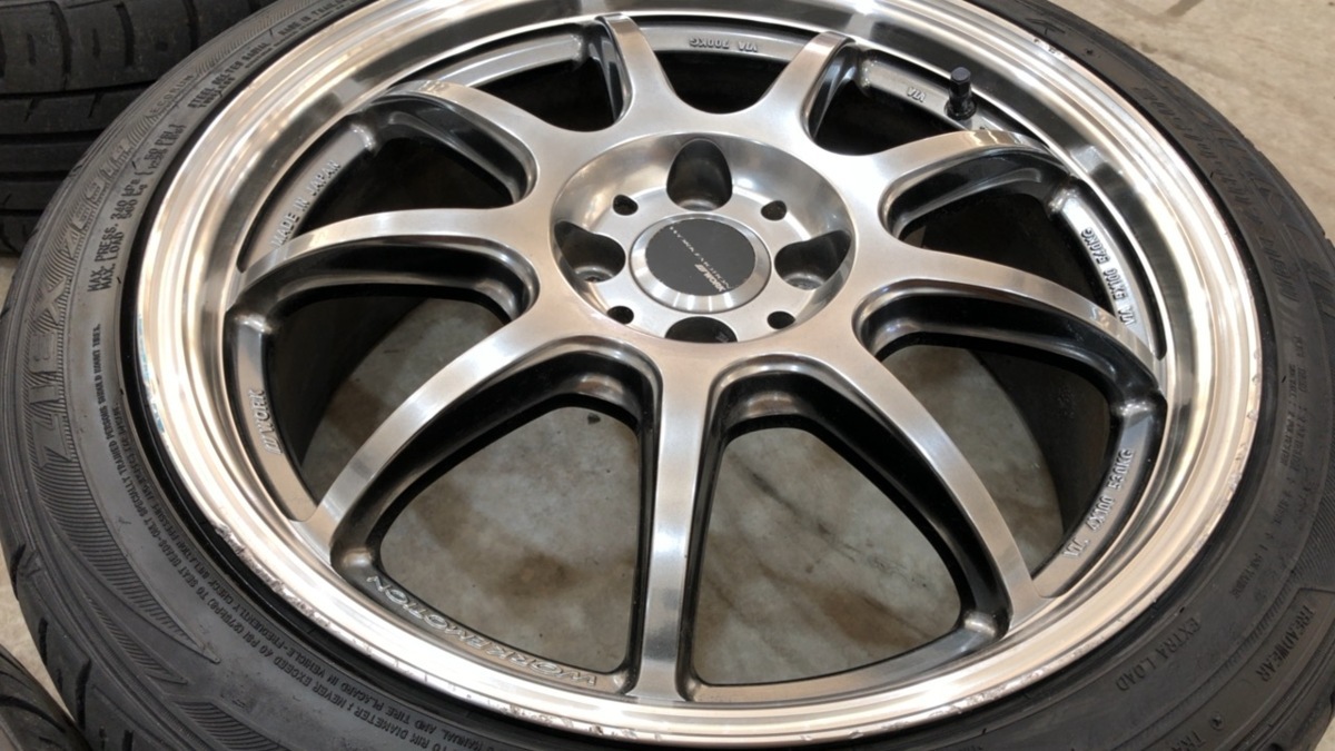 ☆WORK□EMOTION D9R□17インチ 4穴-100□205/45R17 FALKEN タイヤ