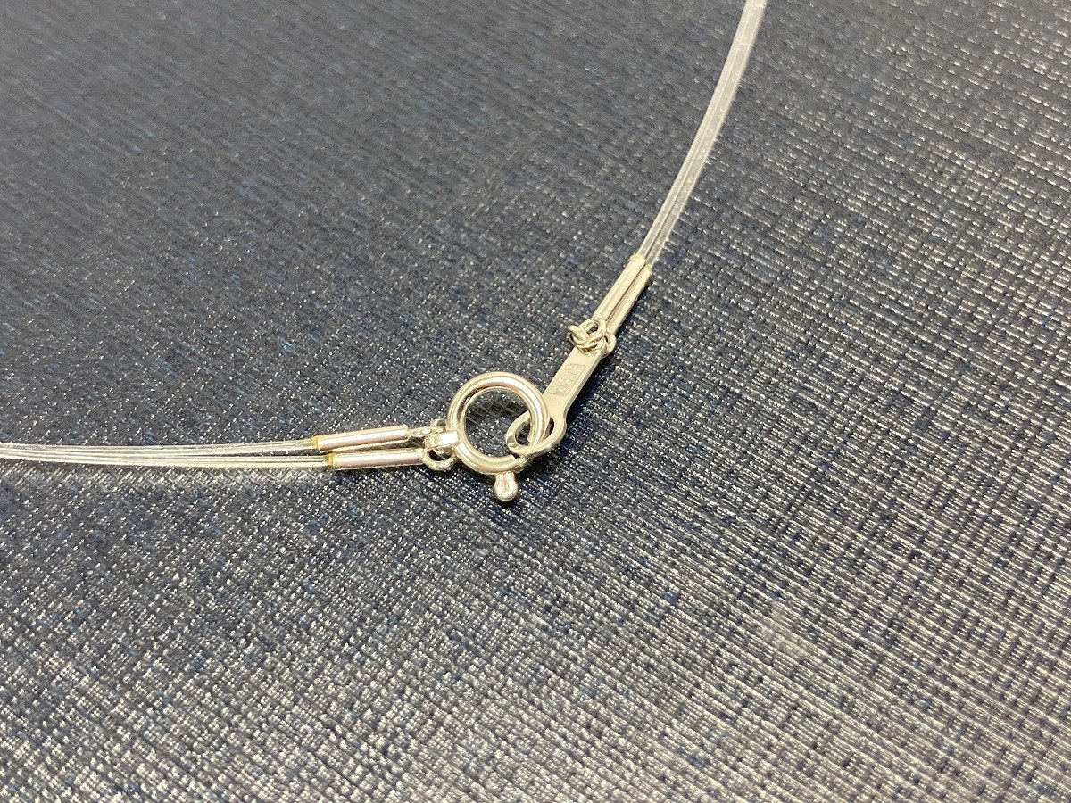 TASAKI 田崎真珠 パール ワイヤーネックレス 2粒 留め具K18WG 箱付き