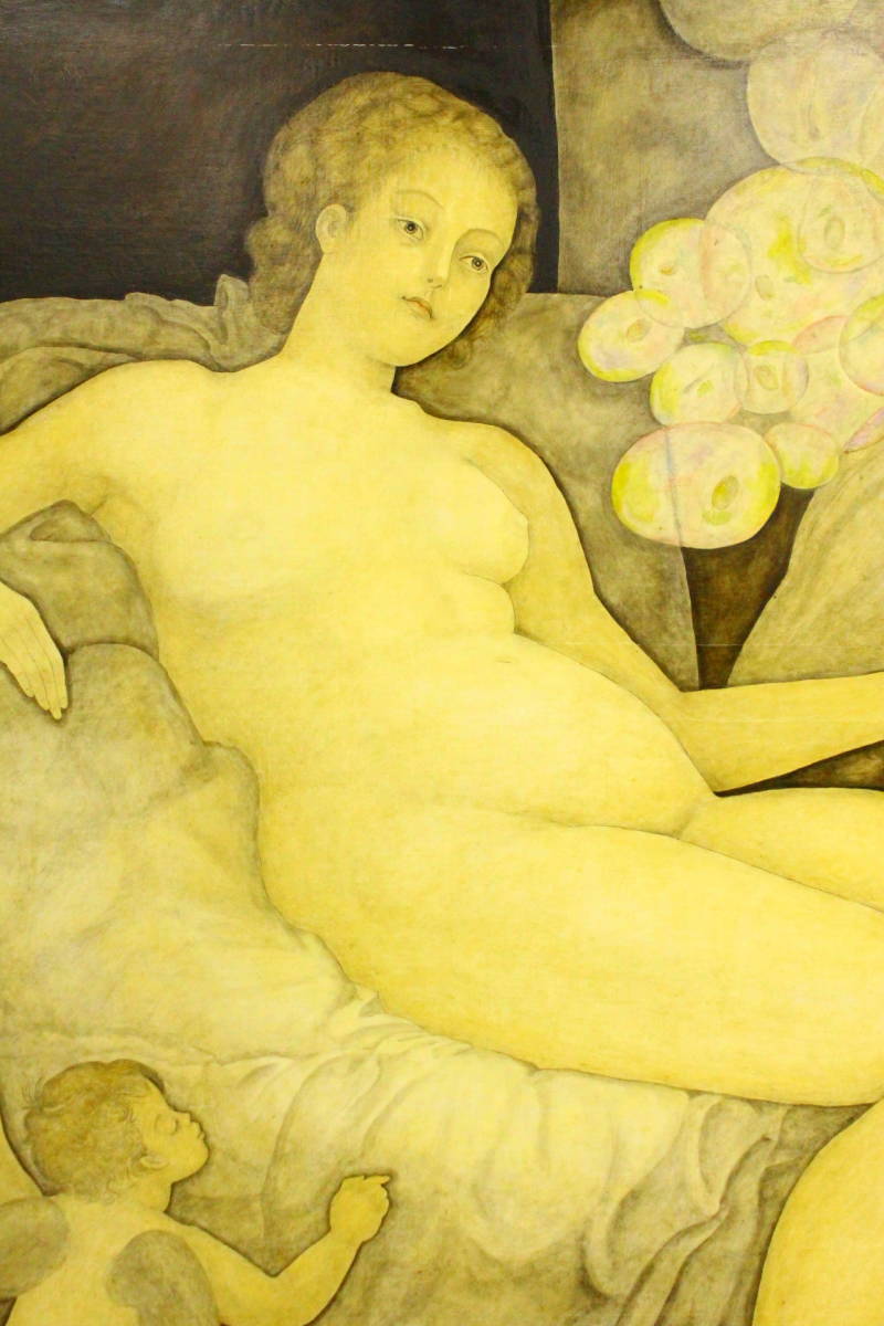 ◎【円董】服部和三郎 『ダナエ』大作80号 人物画 裸婦画 新制作品展 