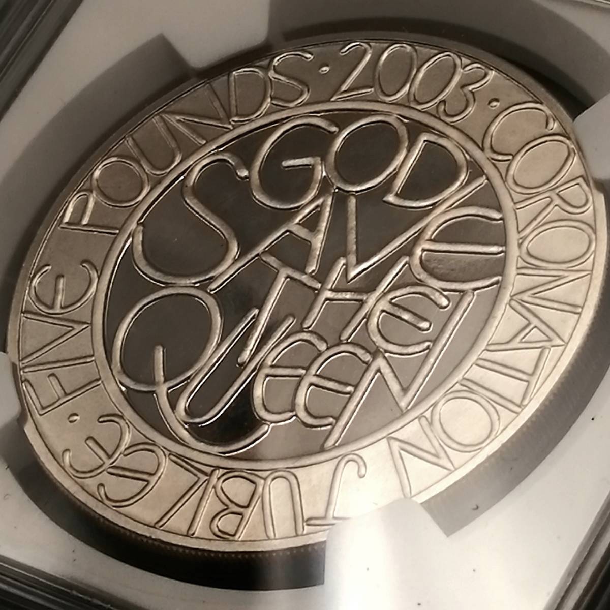 ◇1円～！◇NGC最高鑑定9枚◇2003 イギリス 英国 エリザベス女王戴冠50 