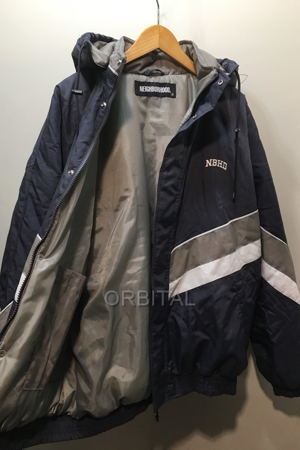 経堂) NEIGHBORHOOD ネイバーフッド 21AW TEAM N-JKT ナイロンスポーツジャケット グレー メンズ M 212TSNH-JKM13 NEIGHBORHOOD ネイバーフッド 21AW CHOPPED-1 BANDANA コート（コート・ジャケット｜メンズ