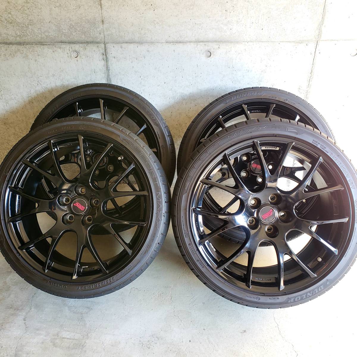 限定レア】スバル WRX STI BBS製 鍛造 ホイール ブラック 19インチ 8.5 