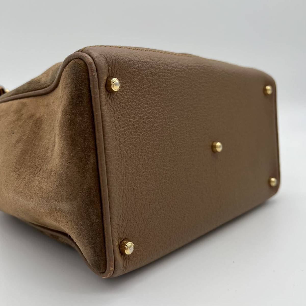 1円【超稀少美品】GUCCI グッチ ヴィンテージ バンブー ハンドバッグ 