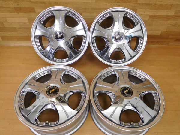 ロディオドライブ 18インチ 6穴 スーパークロームメッキ 深リム ロデオ