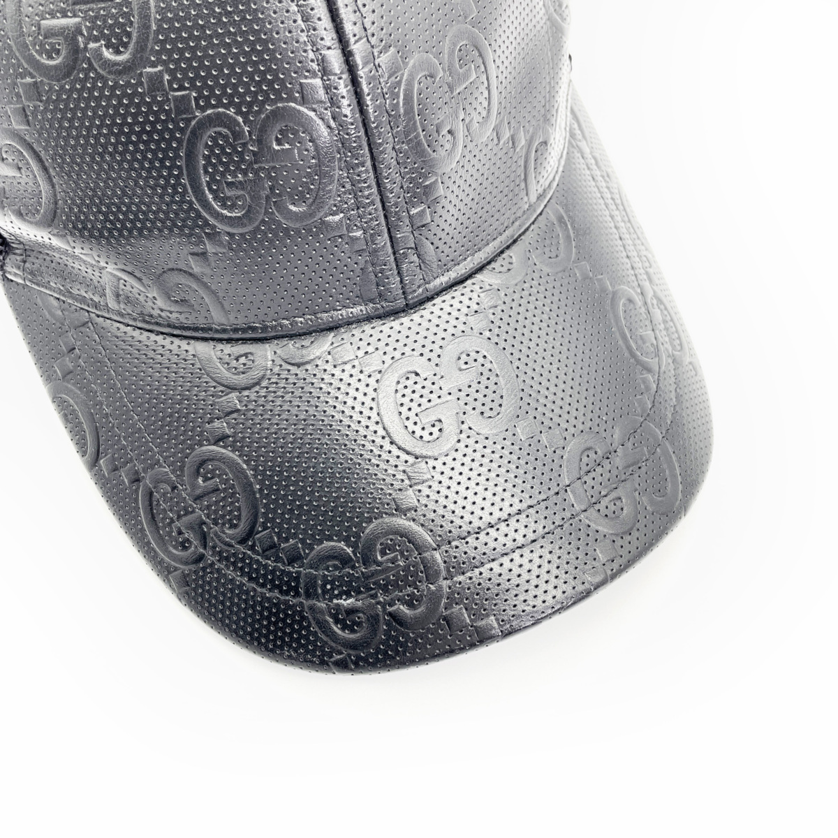□ 1円～ 現行 □ GUCCI グッチ □ GG エンボス ベースボール キャップ 