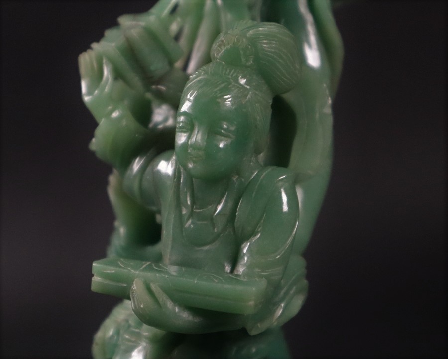 翡翠 天女像 置物 【公式通販】
