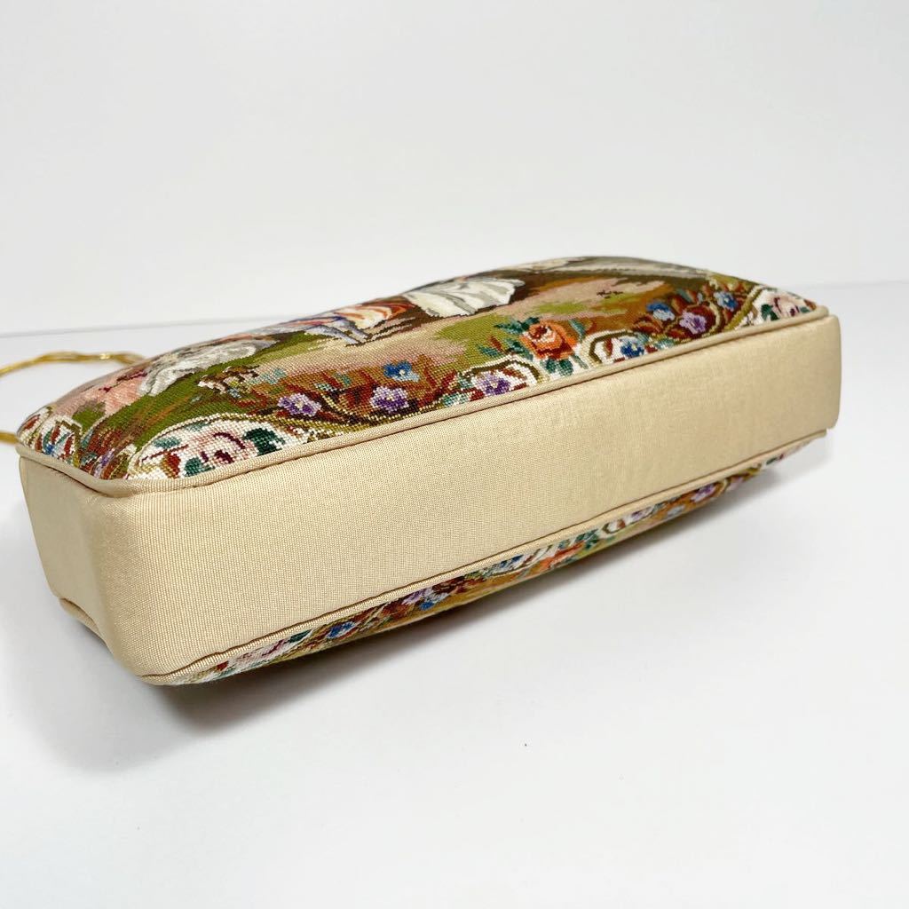 Petit Point プチポアン 久家道子 刺繍クラッチバッグ② Petit Point プチポアン 久家道子 刺繍クラッチバッグ 【公式通販】