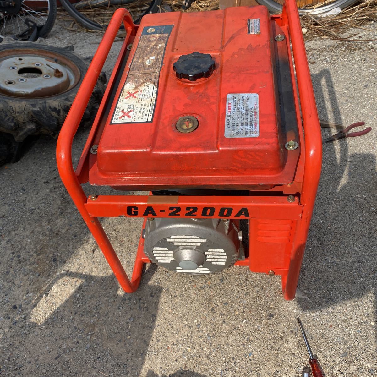 デンヨー　DENYO　発電機　エンジン発電機　GA-2200A　美品動作確認済み1.9KVA
