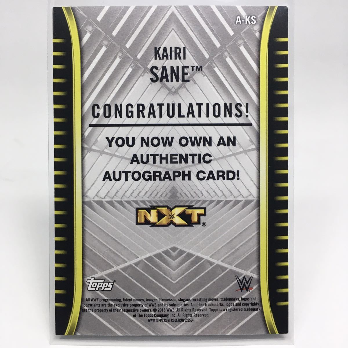1円スタート☆直筆サイン☆カイリ・セイン☆ 2018 TOPPS WWE NXY