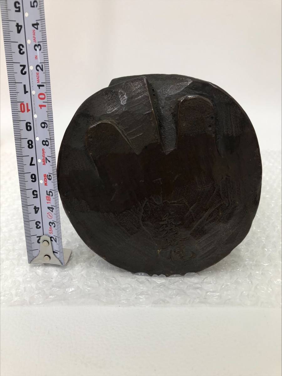 彫刻家 石崎秀峰作 ブロンズ像 銅像 無我童子 Yahoo!オークション