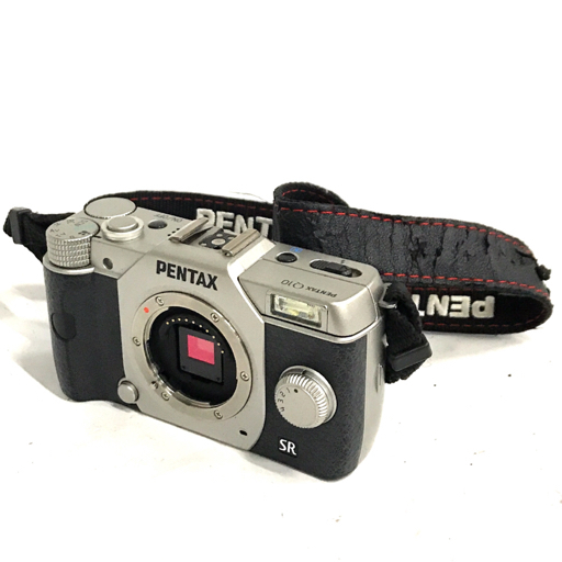 PENTAX Q10 ミラーレス一眼カメラ ボディ シルバー 通電確認済み 付属品あり ペンタックス_1