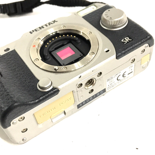 PENTAX Q10 ミラーレス一眼カメラ ボディ シルバー 通電確認済み 付属品あり ペンタックス_5