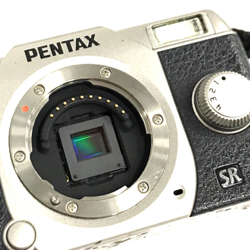 PENTAX Q10 ミラーレス一眼カメラ ボディ シルバー 通電確認済み 付属品あり ペンタックス_7