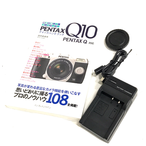PENTAX Q10 ミラーレス一眼カメラ ボディ シルバー 通電確認済み 付属品あり ペンタックス_8