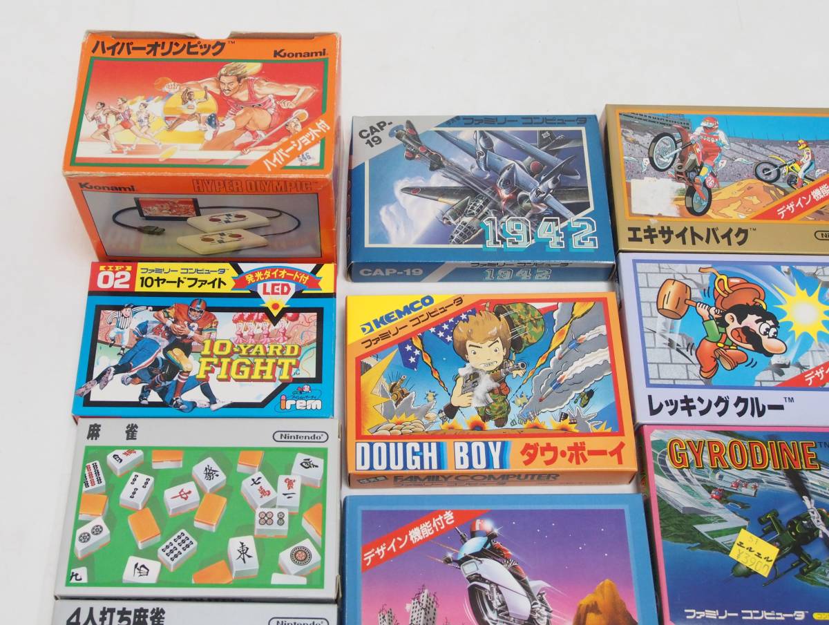 ファミコン48本 AZ-043 美品 FC ファミコン ソフト カセット 箱のみ 大量34個 銀箱