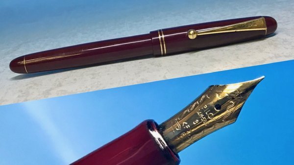 PILOT パイロット 万年筆 ボルドー ペン先 14K-585 3 F○赤 ゴールド