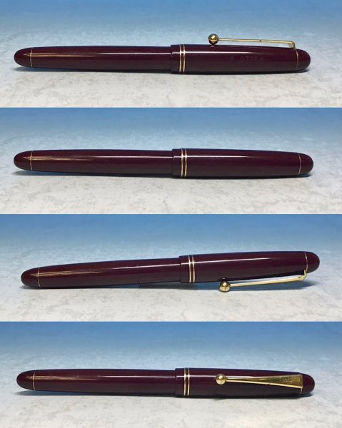 PILOT パイロット 万年筆 ボルドー ペン先 14K-585 3 F○赤 ゴールド