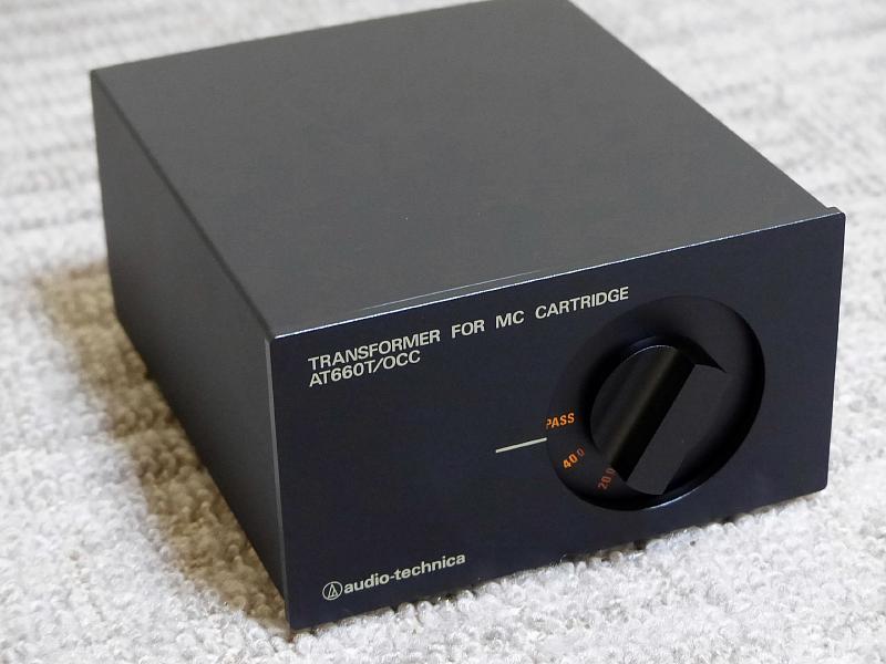 オーディオテクニカのMCカートリッジ昇圧トランス.AT660/OCC未使用品  