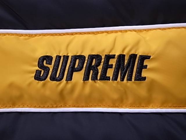 ☆ 18AW SUPREME シュプリーム Stripe Panel Down Jacket