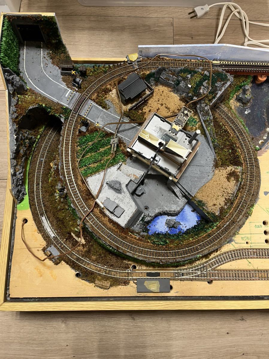 Y03040 Nゲージ 鉄道模型 ジオラマ 未完成品 制作途中 □ジャンク□ 約