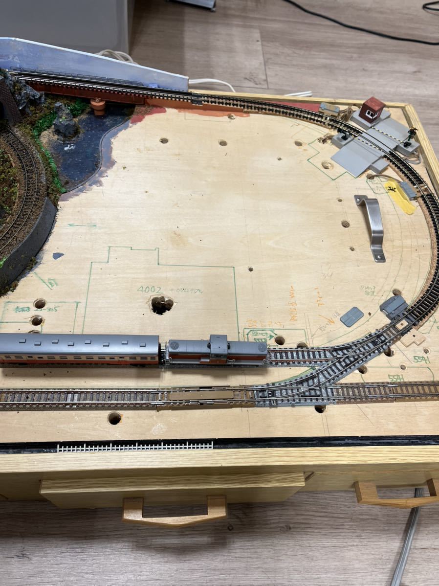 Y03040 Nゲージ 鉄道模型 ジオラマ 未完成品 制作途中 □ジャンク□ 約