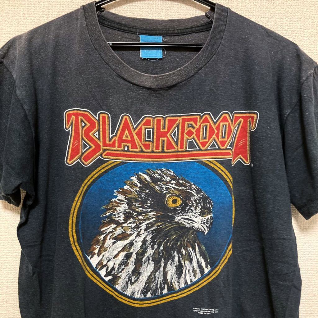 80sビンテージ Blackfoot バンドTシャツ ブラックフット　LED ZEPPELIN ZZ TOP URIAH HEEP PINK FLOYD Lynyrd Skynyrd AC/DC