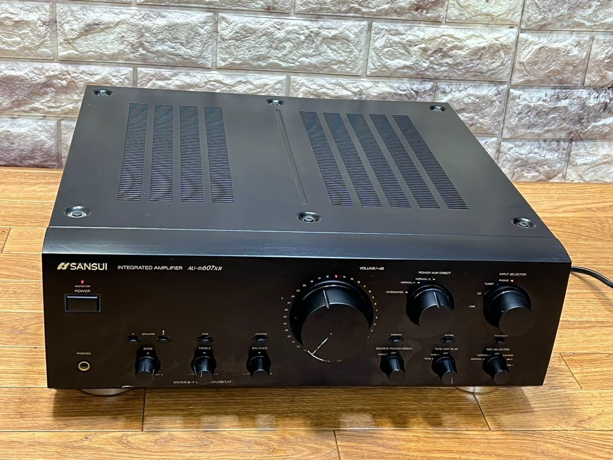 【動作確認済】SANSUI AU-607XR ブラック オーディオ機器 【動作確認済】SANSUI AU-607XR ブラック