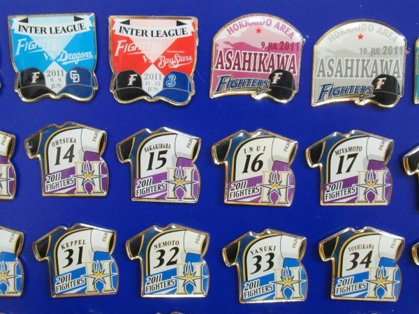 K☆ 貴重 北海道日本ハムファイターズ 2011年 ピンバッジ 99個 ハム 