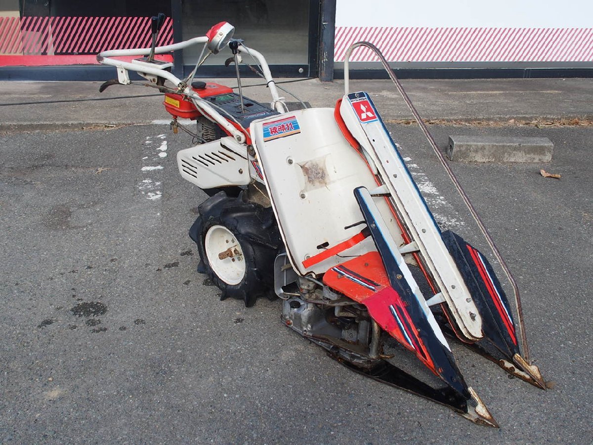 H 三菱 バインダー MB360 秋晴れ 1条刈 稲刈機 ミツビシ 兵庫より(農業
