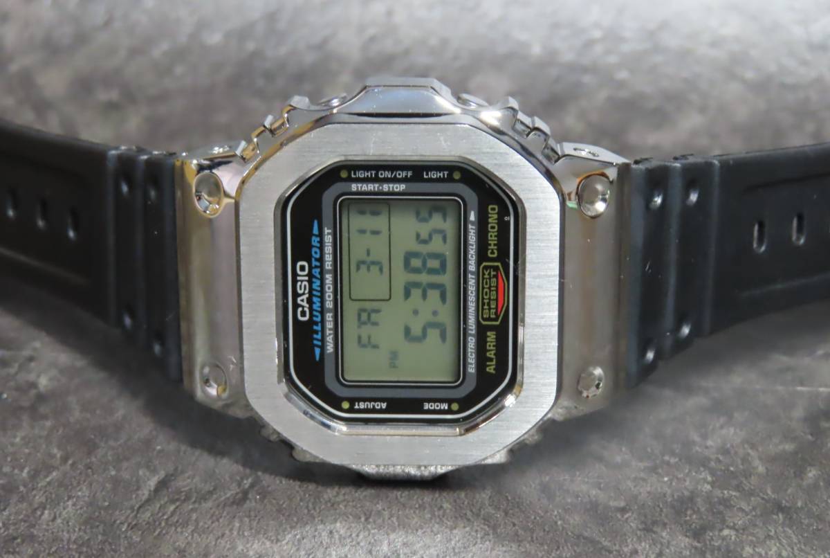 1円～【電池新品・良品】CASIO/カシオ G-SHOCK/Gショック デジアナ ホワイト＆ブラックシリーズ■GA-110GW-7AJF★送料無料 新品電池交換済 良品 CASIO G-SHOCK カシオ ジーショック GA-110 ② 宅急便コンパクト発送