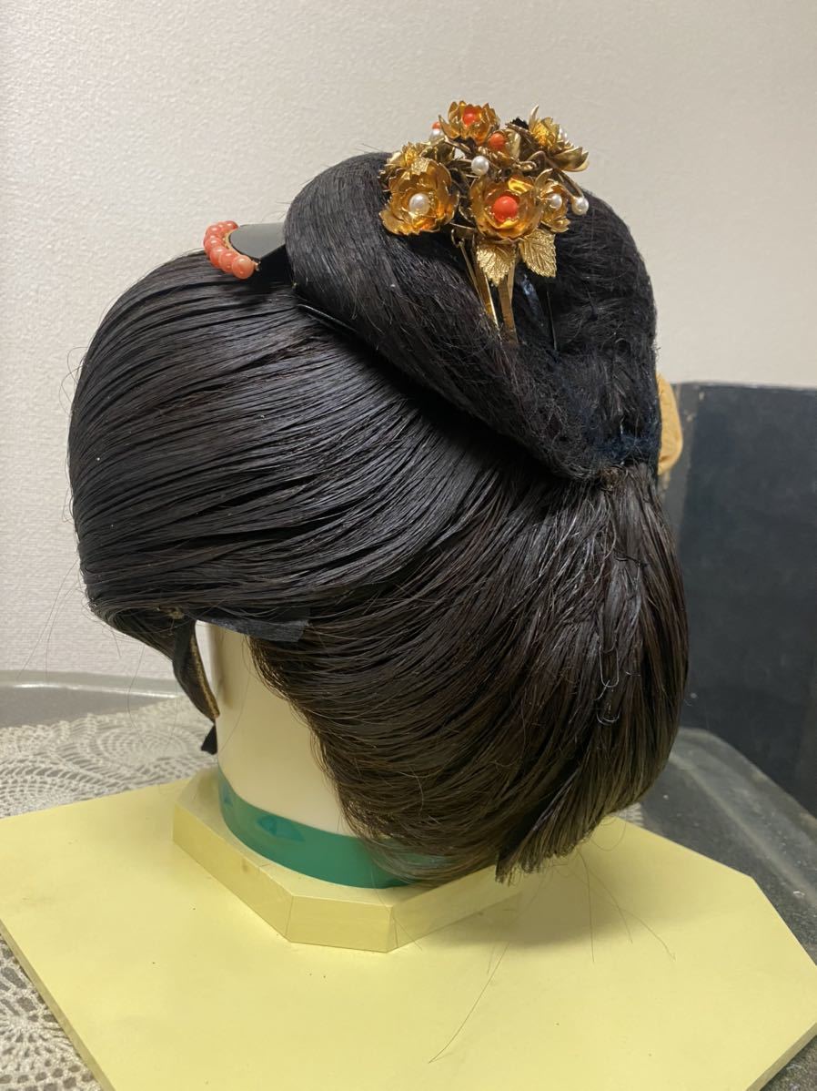 日本髪かつら 夜会まき(かんざし)｜売買されたオークション情報、Yahoo