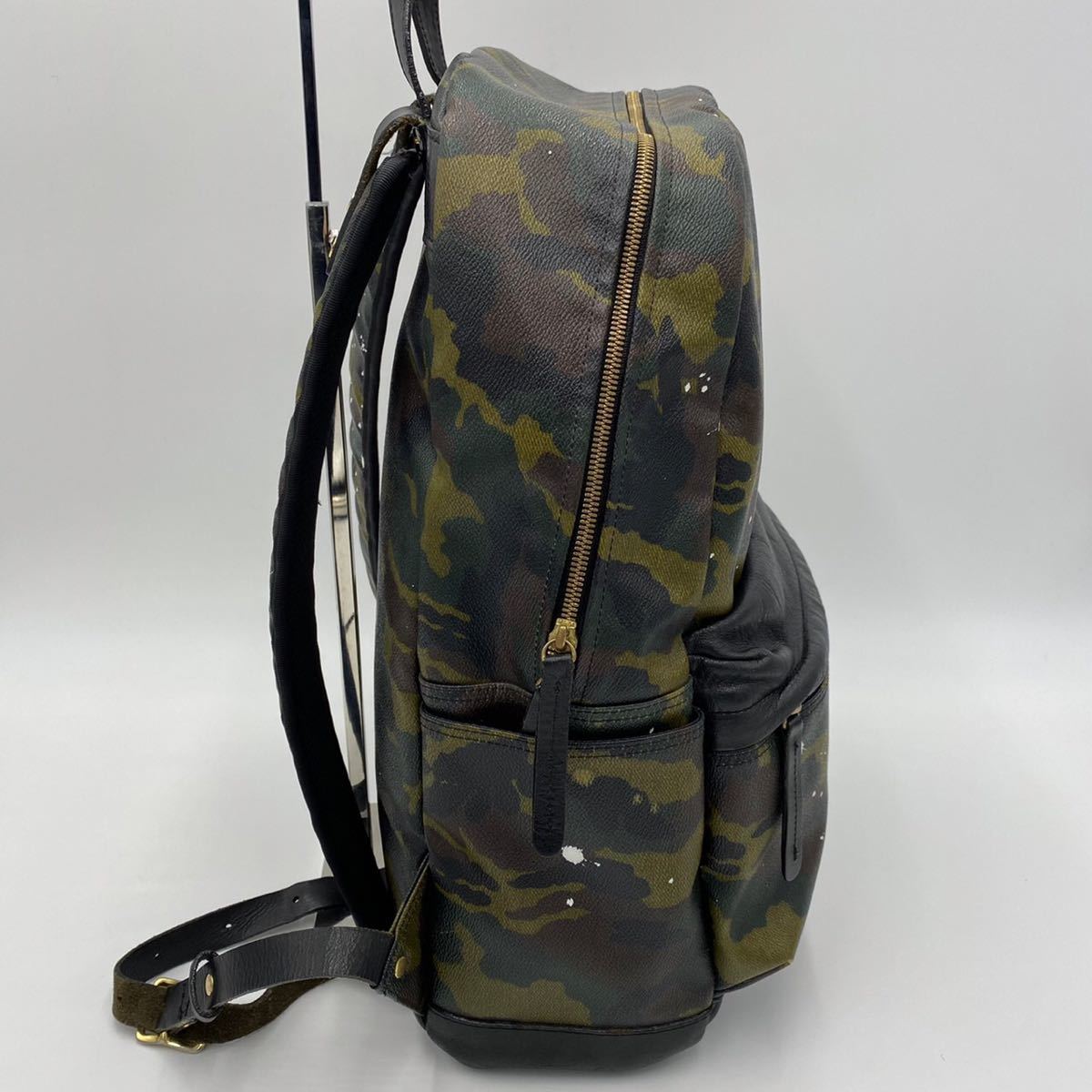 美品】ジャンティバンティ迷彩カモフラバックパックリュックユニセックス