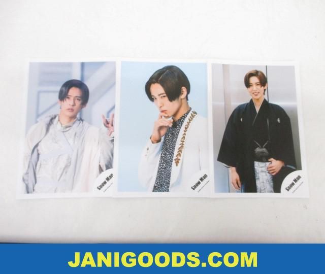 Snow Man 目黒蓮 公式写真 3枚 D.D./アクリルスタンド 第2弾 オフ  