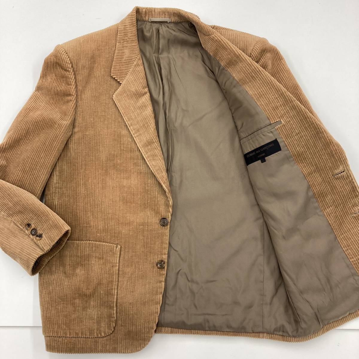 田中オム COMME des GARÇONS HOMME コーデュロイジャケット 正規品，2025 AD1991 田中オム COMME des GARCONS HOMME コーデュロイ
